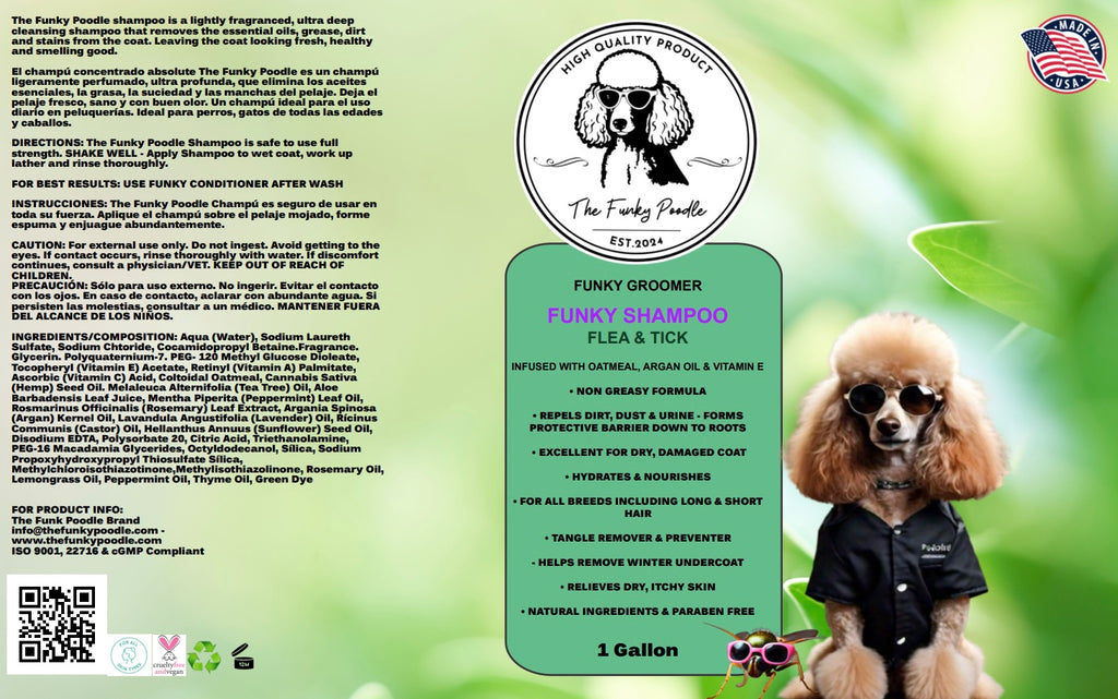 Funky Groomer Shampoo - Flea & Tick