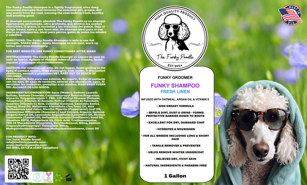 Funky Groomer Shampoo - Fresh Linen