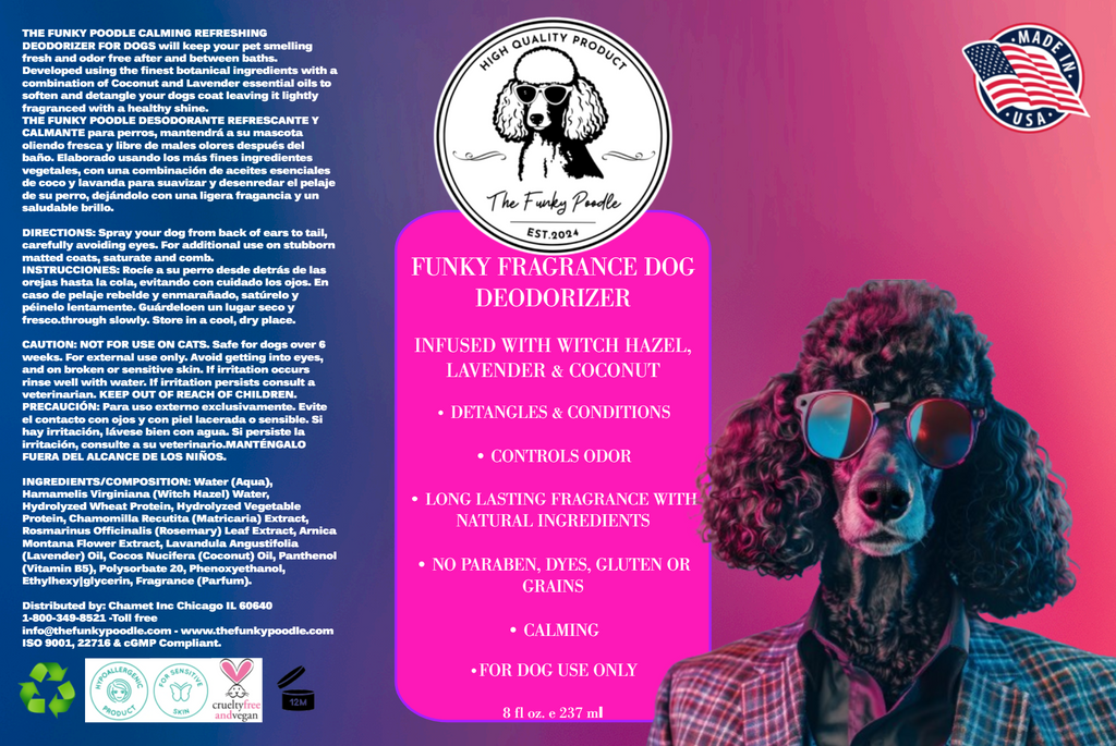 Funky Fragrance Dog Deodorizer - 8oz