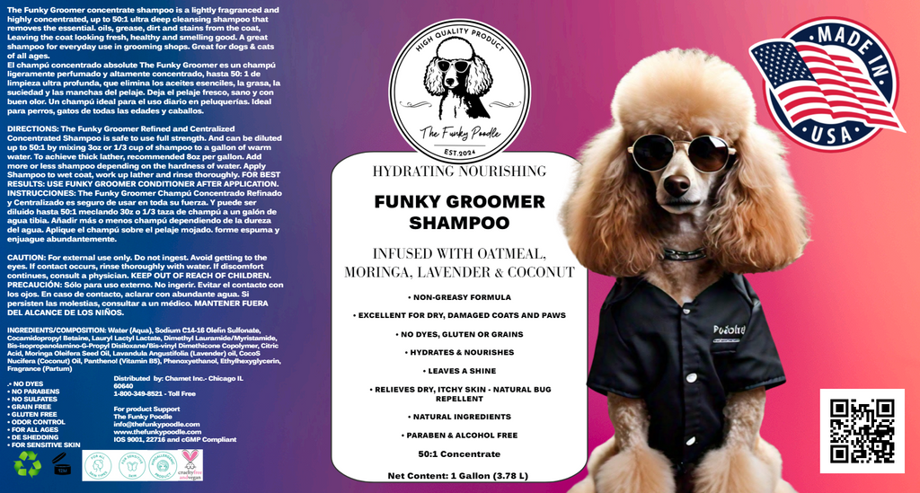 Funky Groomer Shampoo - Hypoallergenic